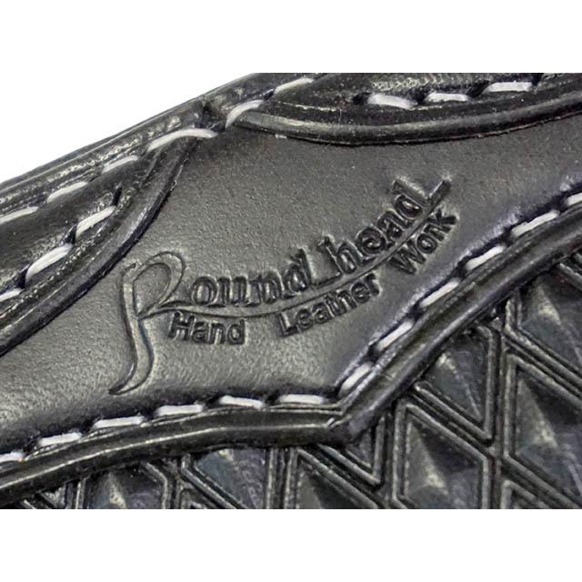 全2色【Round head/ラウンドヘッド】「Diamond Carving Round Zip