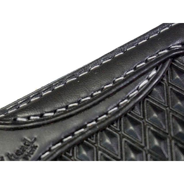 全2色【Round head/ラウンドヘッド】「Diamond Carving Round Zip Wallet/ダイアモンドカービングラウンドジップウォレット」【受注生産品】(ウルフパック)の画像