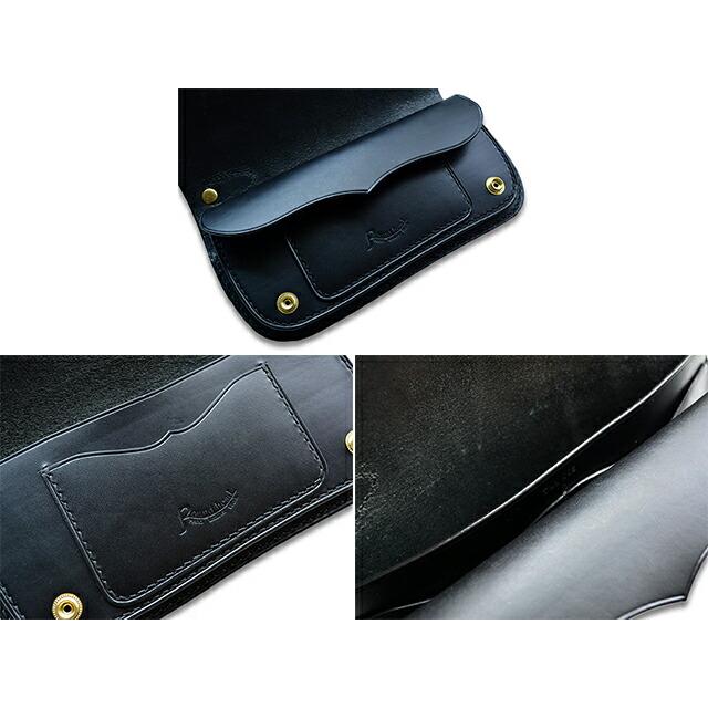 WOLF'S HEAD ウルフズヘッド プレーン ロング ウォレット ブラック 全2色【Round head/ラウンドヘッド】「Tracker Long Wallet”Plain