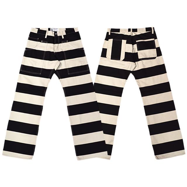 ロードランナー プリズナーパンツ 囚人パンツ デニム ボトムス グレー【L】 ROAD RUNNER/ロードランナー】「Prisoner Pants/プリズナー