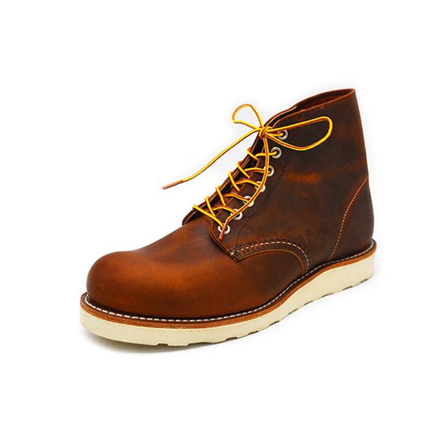アヤ【新DOUBLE RL牛革アメリカンヴィンテージー/リベット仕上105 RED WING/レッドウイング】「6 inch Classic Round/6インチクラシック