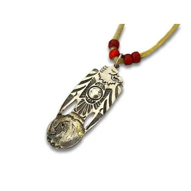 CHOOKE/チョーク】「Satiety Bird Spoon Pendant”Eagle＆Indian Skull