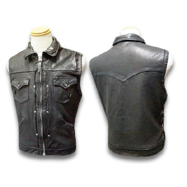 SKULL FLIGHT/スカルフライト「Riders Sheepskin Club Zip Vest”Full