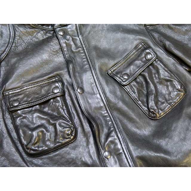 【SKULL FLIGHT/スカルフライト】2022AW「Sheep Skin Motorcycle Field Jacket/シープスキンモーターサイクルフィールドジャケット」(カリフォルニアライン)の画像