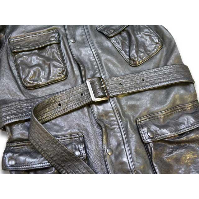 ALGONQUINS 【F】ジャケット 薄手　ストライプ　スカル　春秋 SKULL FLIGHT/スカルフライト】2022AW「Horsehide G-Jacket/ホース