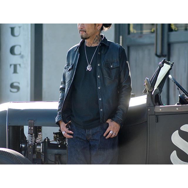 SKULL FLIGHT/スカルフライト】2023AW「Riders Sheepskin Old Cross