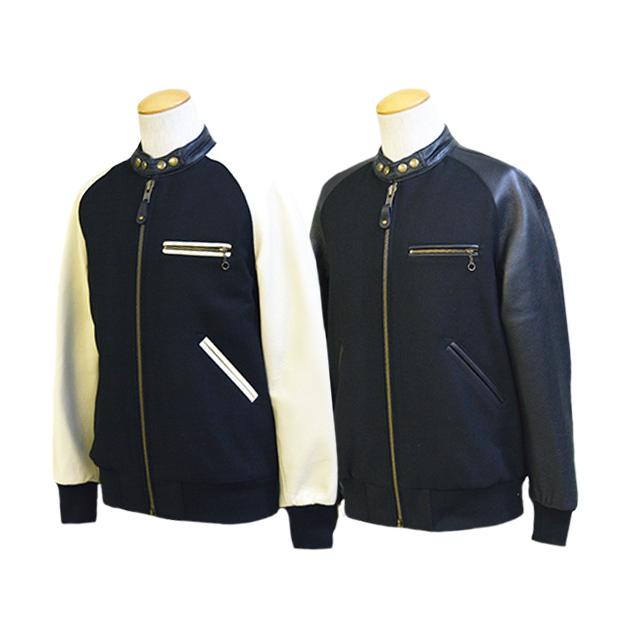 【SKULL FLIGHT/スカルフライト】×【SKOOKUM/スクーカム】2023AW「Riders Stadium Jacket/ライダーススタジアムジャケット」(CALIFORNIA LINE/ウルフパック)の画像
