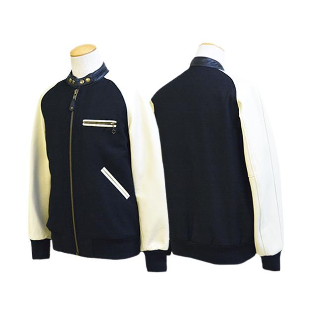 【SKULL FLIGHT/スカルフライト】×【SKOOKUM/スクーカム】2023AW「Riders Stadium Jacket/ライダーススタジアムジャケット」(CALIFORNIA LINE/ウルフパック)の画像