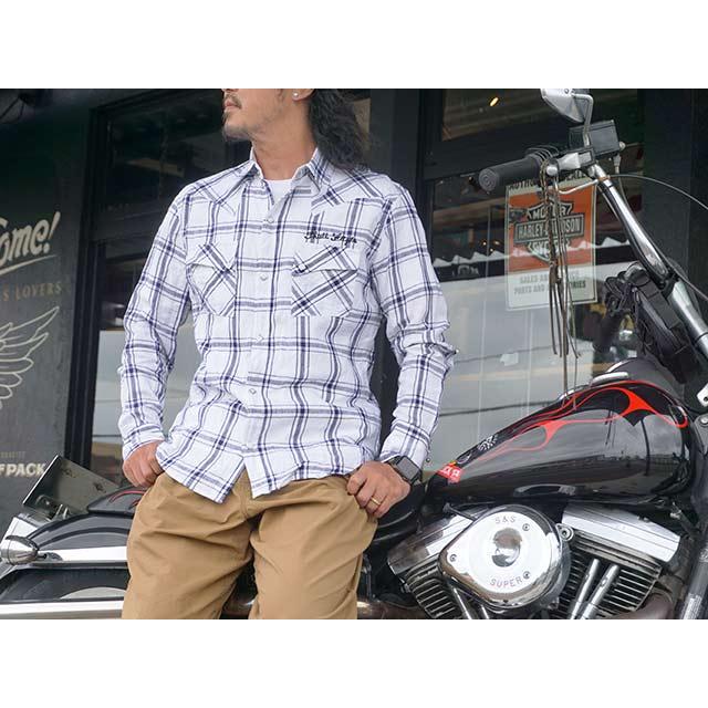 30% OFF)【SKULL FLIGHT/スカルフライト】2023SS「Riders Linen Check