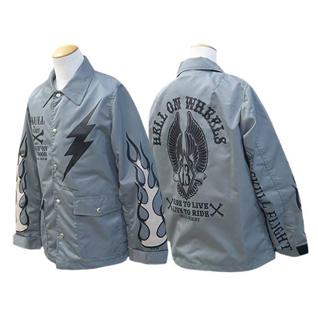 全2色【SKULL FLIGHT/スカルフライト】2024SS「Riders Coach Jacket/ライダースコーチジャケット”」(カリフォルニアライン/ハーレー/アメカジ/ウルフパック)｜wolfpack-ss｜03