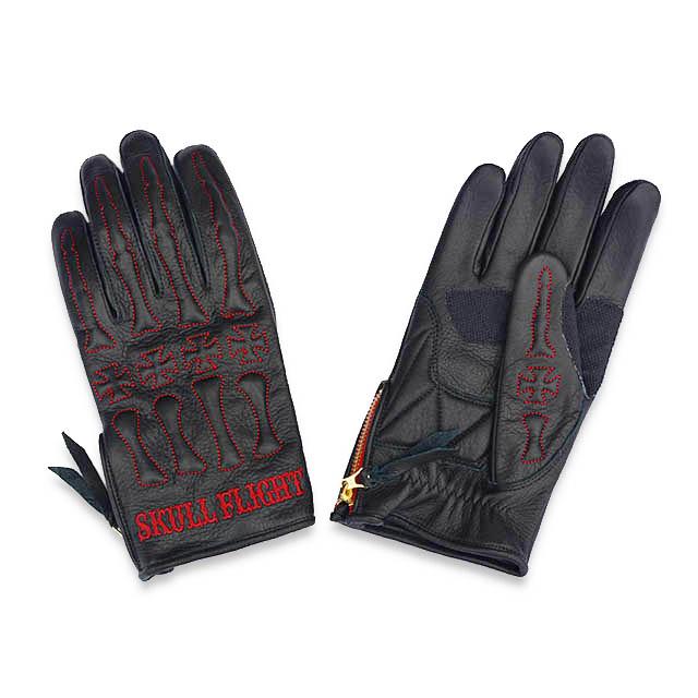 30% OFF)全14色【SKULL FLIGHT/スカルフライト】「Bone Glove/ボーン