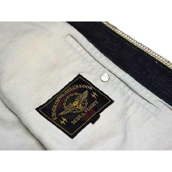 30% OFF)SKULL FLIGHT/スカルフライト「Riders Denim Club Zip Vest