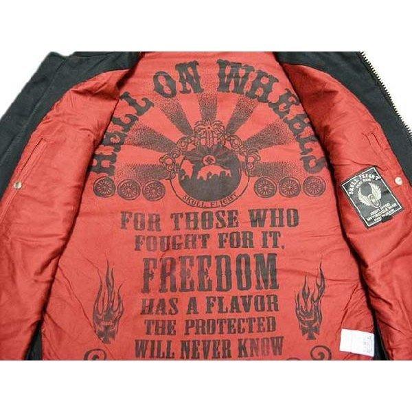 SKULL FLIGHT/スカルフライト「Hard Pique Riders Club Zip Vest”Full