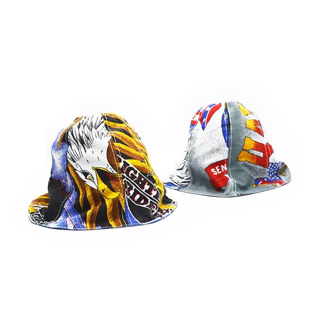 ダブレット doublet TURIP PRINTED チューリップハット 全2色「90's H-D Vintage Bandana Tulip Hat/90's H-Dヴィンテージ