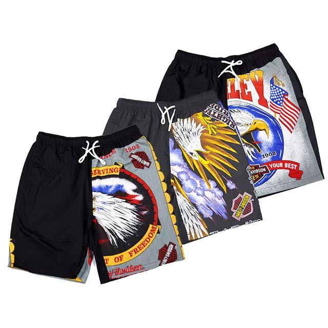 全3柄「H-D Bandana Easy Shorts/H-Dバンダナイージーショーツ」(STUP