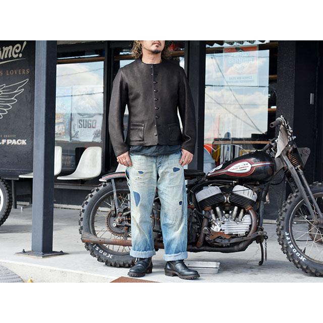 【The 2 Monkeys/ザ トゥーモンキーズ】「Round Neck Leather Waistcoat/ラウンドネックレザーウエストコート」(TM03430)(JELADO/アメカジ/ウルフパック) |  | 10
