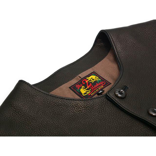 【The 2 Monkeys/ザ トゥーモンキーズ】「Round Neck Leather Waistcoat/ラウンドネックレザーウエストコート」(TM03430)(JELADO/アメカジ/ウルフパック) |  | 02