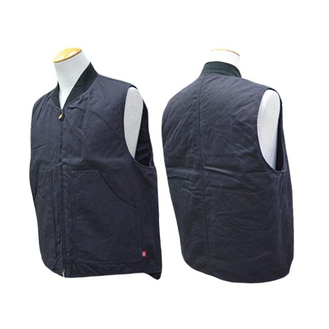 gr10k ポケット付きブラックベスト 全2色【TUF-NUT/タフナッツ】「Cotton Duck Work Vest/コットンダック