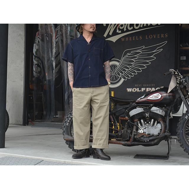全2色【TUF-NUT/タフナッツ】「Cotton Twill Wide Work Trousers