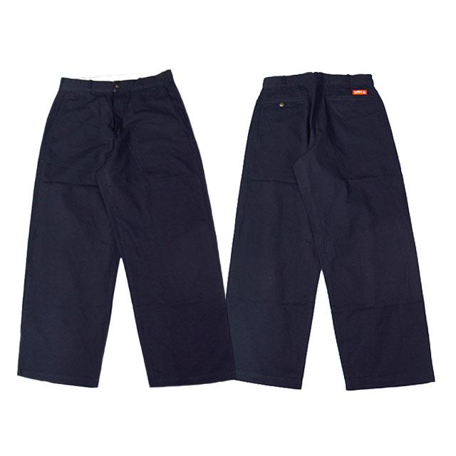 VISCOSE COTTON TWILL ワイドキュロットトラウザー　Ⅱ 全2色【TUF-NUT/タフナッツ】「Cotton Twill Wide Work Trousers