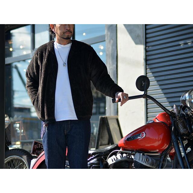 トロフィークロージング■MONOCHROMEボアフリースボタンジャケット 40L トロフィークロージング□MONOCHROMEボアフリースボタンジャケット 40L