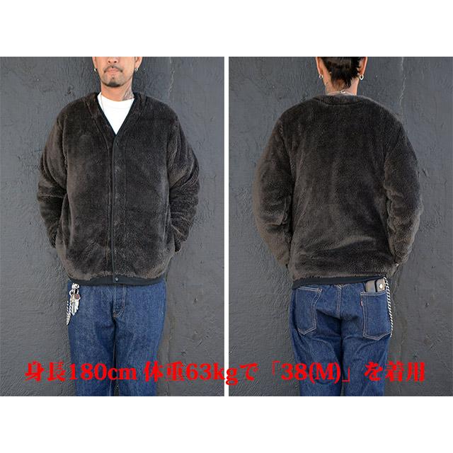 トロフィークロージング■MONOCHROMEボアフリースボタンジャケット 40L トロフィークロージング□MONOCHROMEボアフリースボタンジャケット 40L