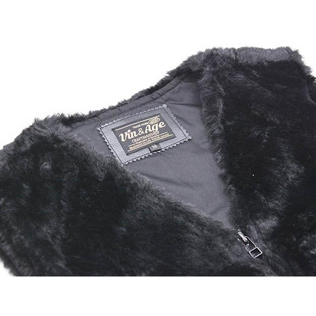 全3色【Vin&Age/ヴィン&エイジ】2025AW「Eskimo Fur Vest/エスキモー