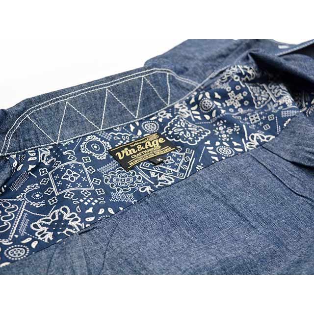 全2色【Vin&Age/ヴィン&エイジ】2026SS「Open Collar Chambray Shirts
