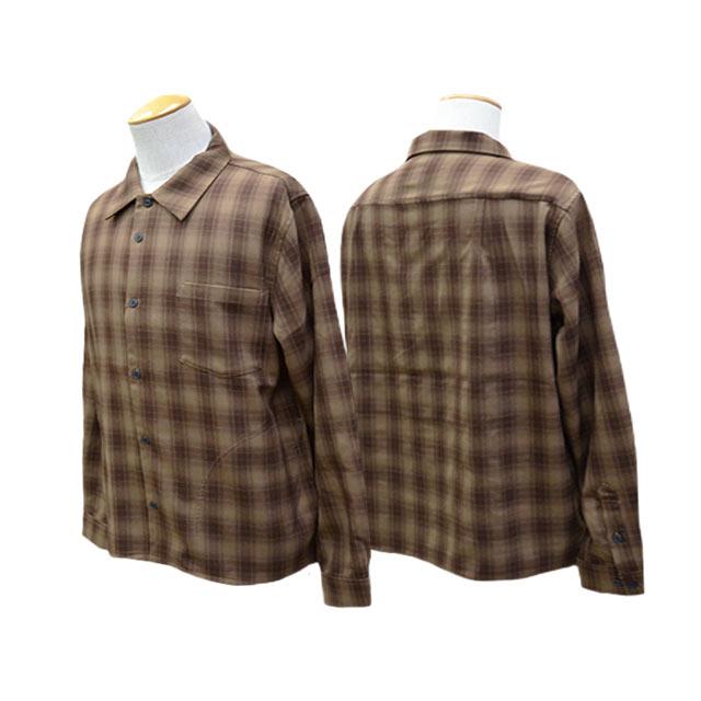 2025AW 完売 新品タグ付 Plage OMBRE CHECK シャツ WACKOMARIA《ワコマリア》OMBRE CHECK OPEN COLLAR SHIRT L/S(TYPE-2