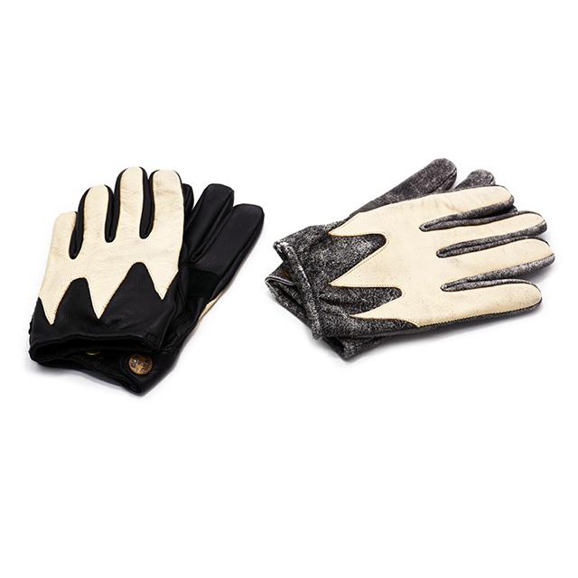全2色【Vin&Age/ヴィン&エイジ】2026AW「Leather Short Glove”Scallop