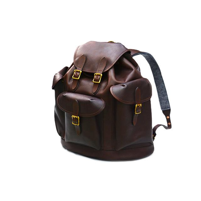全2色【vasco/ヴァスコ】「Leather Army Rucksack/レザーアーミー