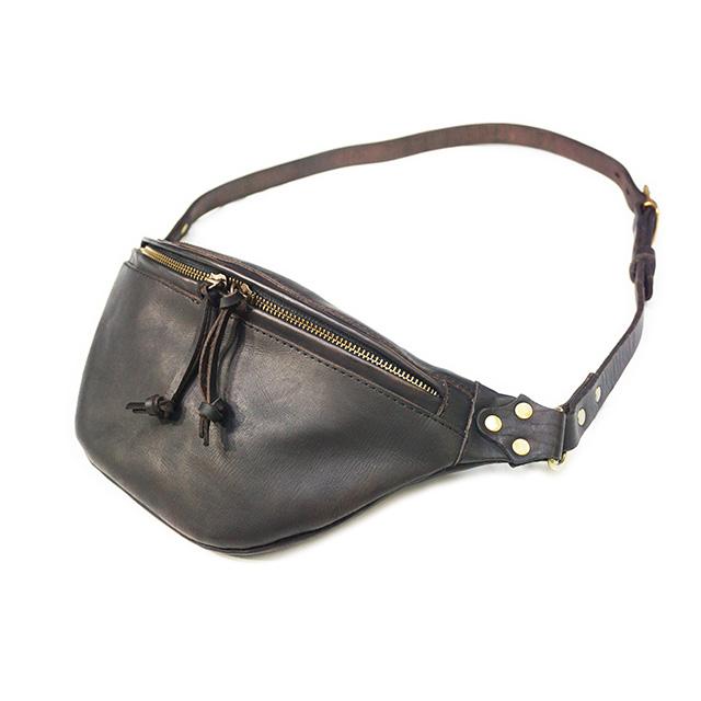 【値下げ】Vasco ボディバッグ VS-243L ブラック 全3色【vasco/ヴァスコ】「Leather Waist Bag”Large”/レザーウエスト