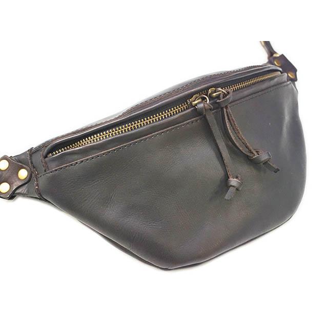 全3色【vasco/ヴァスコ】「Leather Waist Bag”Large”/レザーウエスト