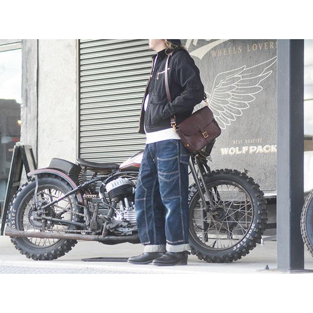 全2色【vasco/ヴァスコ】「Leather Postman Shoulder Bag”Small