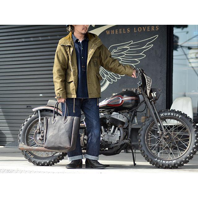 全2色【vasco/ヴァスコ】「Leather Old Tote Bag”Large”/レザー