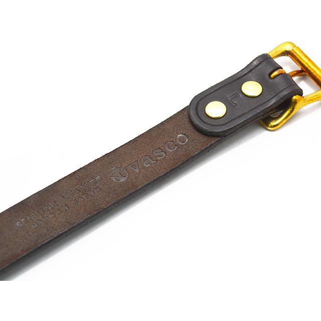 全2色【vasco/ヴァスコ】「Leather Garrison Belt”Narrow”/レザー