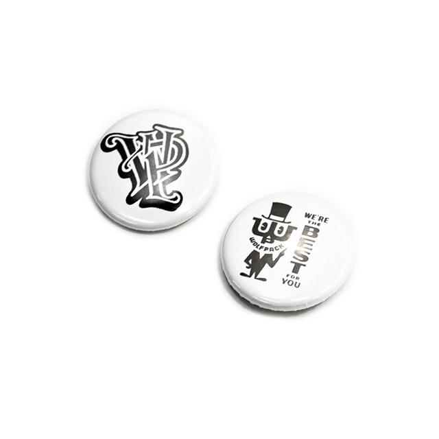 全2種【WOLF PACK original/ウルフパックオリジナル】「Pinback Button/ピンバックボタン」(缶バッチ/ピンズ/アメカジ/ホットロッド/ハーレー/ウルフパック) |  | 01