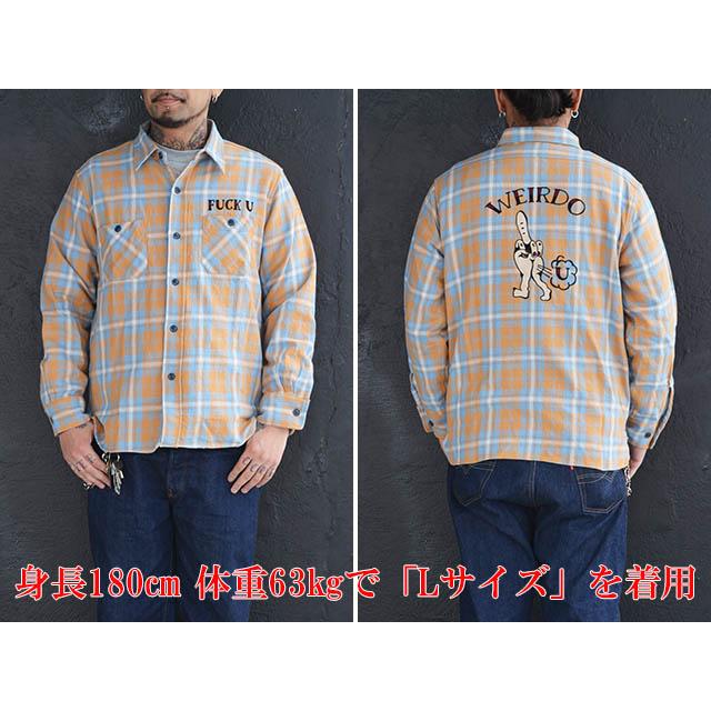 WEIRDO/ウィアード】2024SS「Check Shirts”FUCK U”/ロングスリーブ