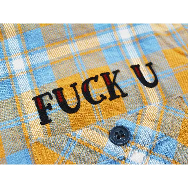 WEIRDO/ウィアード】2024SS「Check Shirts”FUCK U”/ロングスリーブ