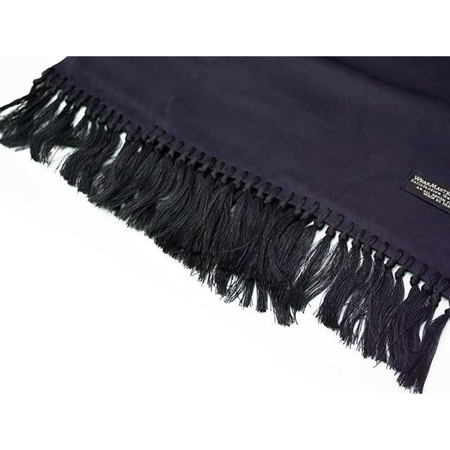 【WEARMASTERS by ATTRACTIONS/ウエアマスターズバイアトラクションズ】2025AW「Black Solid Scarf/ブラックソリッドスカーフ」(WS024)(アメカジ/ビルトバック) |  | 02