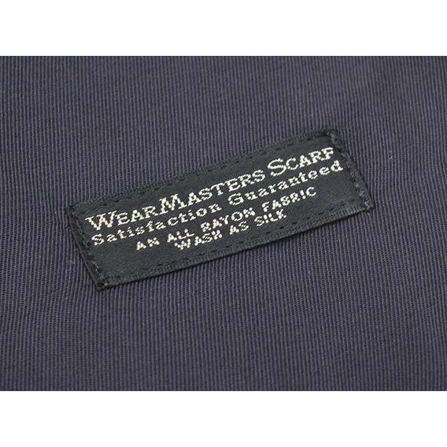 【WEARMASTERS by ATTRACTIONS/ウエアマスターズバイアトラクションズ】2025AW「Black Solid Scarf/ブラックソリッドスカーフ」(WS024)(アメカジ/ビルトバック) |  | 03