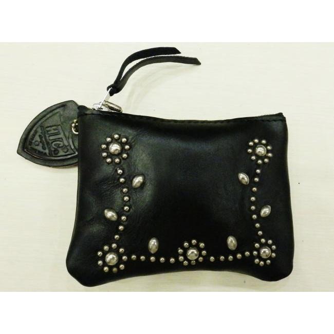 HTC財布 ウォレット スタッズ ポーチウォレット #SN33 STUDS TYPE POUCH Wallet サイフ｜wolfrobe