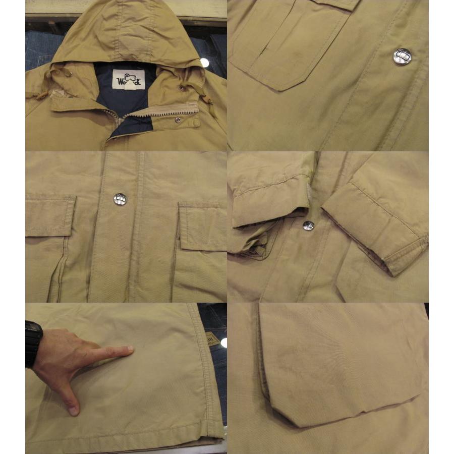 USA古着 WOOLRICH ウールリッチ マウンテンパーカー ベージュ M/MADE IN USA_2