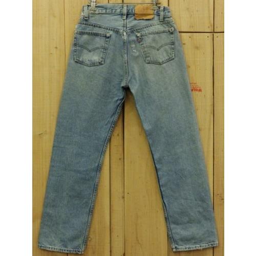 リーバイス501 古着 LEVIS501 ハチマル 80S リペア加工 ダメージカスタム MADE IN USA W30×L28｜wolfrobe｜02