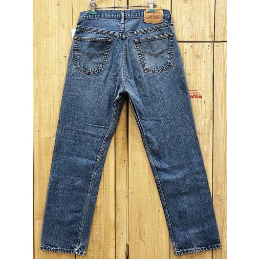 80s USA Levi's 501 W31 CAREパッチハチマル】赤耳直後 Levi's 激ヒゲ