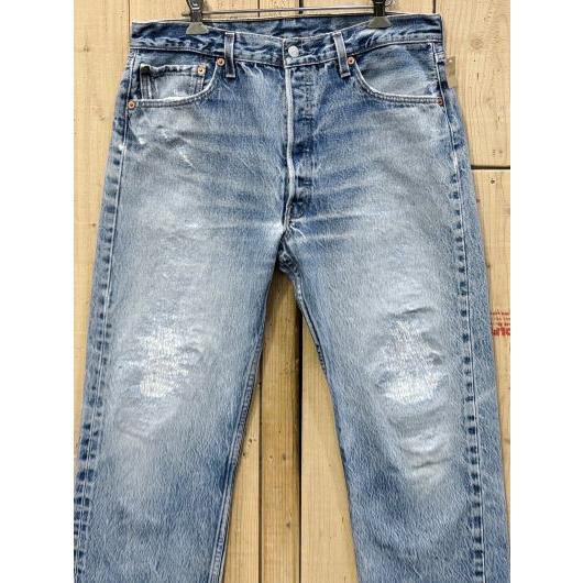 Levi's（リーバイス） 激ヒゲ リーバイス501 古着 リペアカスタム 90S