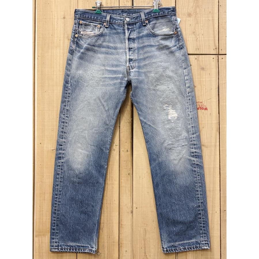 Levi's（リーバイス） 超激ヒゲ リーバイス501 古着 リペアカスタム