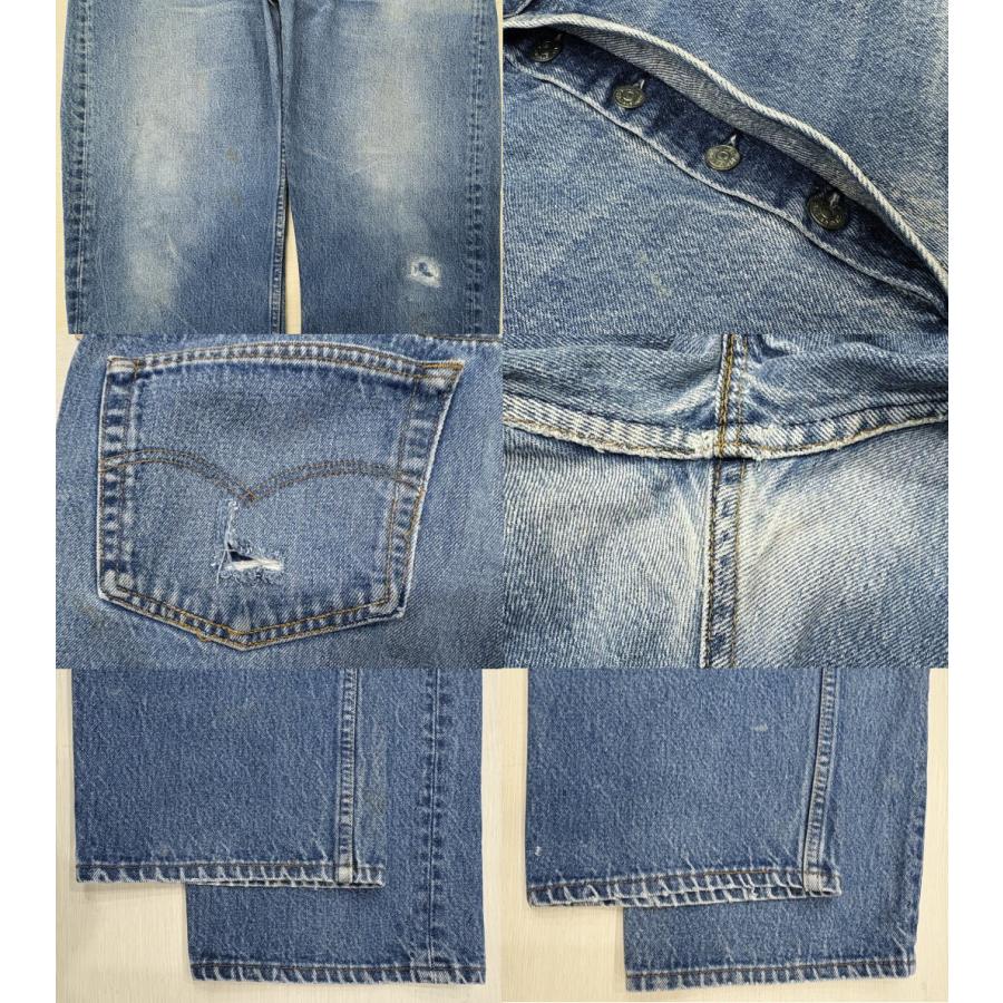 ヒゲ リーバイス501 古着 LEVIS501 ハチマル 80S CAREスタンプパッチ MADE IN USA W36×L29 米国製 | Levi's | 07