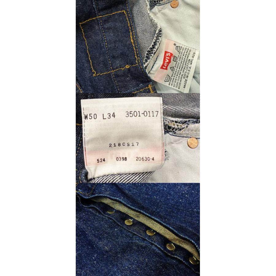 極上 リーバイス501 ワンウォッシュ 大きいサイズ 古着 90S LEVIS501 W48×L32 MADE IN USA 米国製 | Levi's | 05