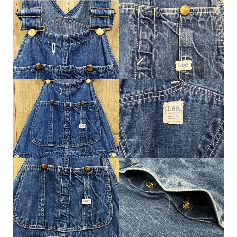 Lee LEE JELT DENIM リーオーバーオール 古着 W35×L30 Lee LEE JELT DENIM リーオーバーオール 古着 W35×L30
